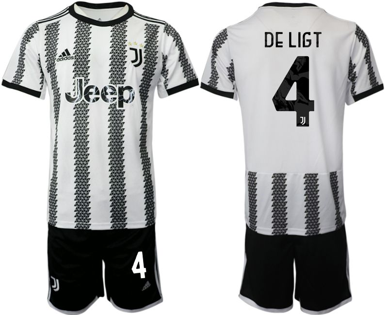 Men 2022-2023 Club Juventus FC home white #4 Soccer Jersey->juventus jersey->Soccer Club Jersey